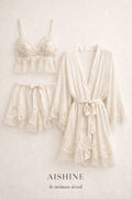 AISHINE Ivory Chantilly Lace 3-Piece Set